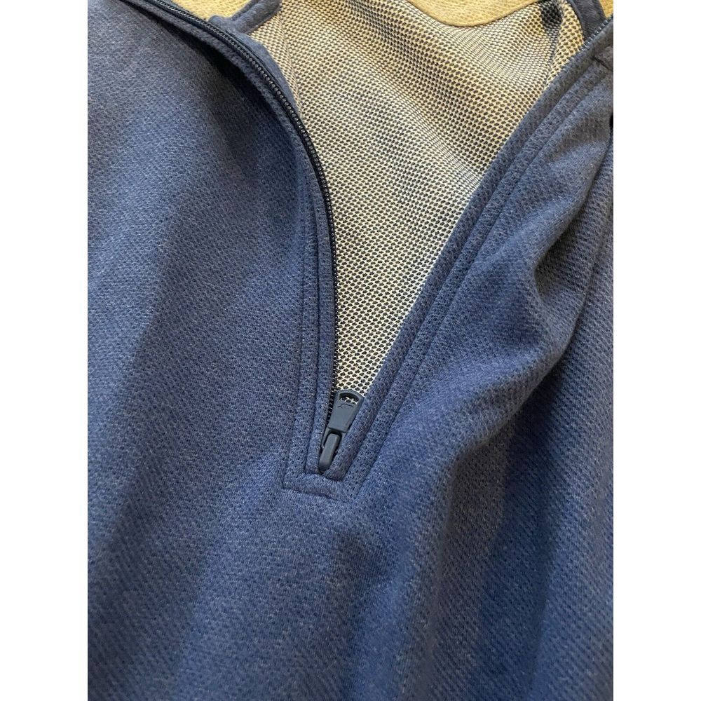 Vineyard Vines 1/4 Zip Long Sleeve Blue‎ Sweater Sweatshirt Men's 2XL Cotton - Picture 5 of 10
